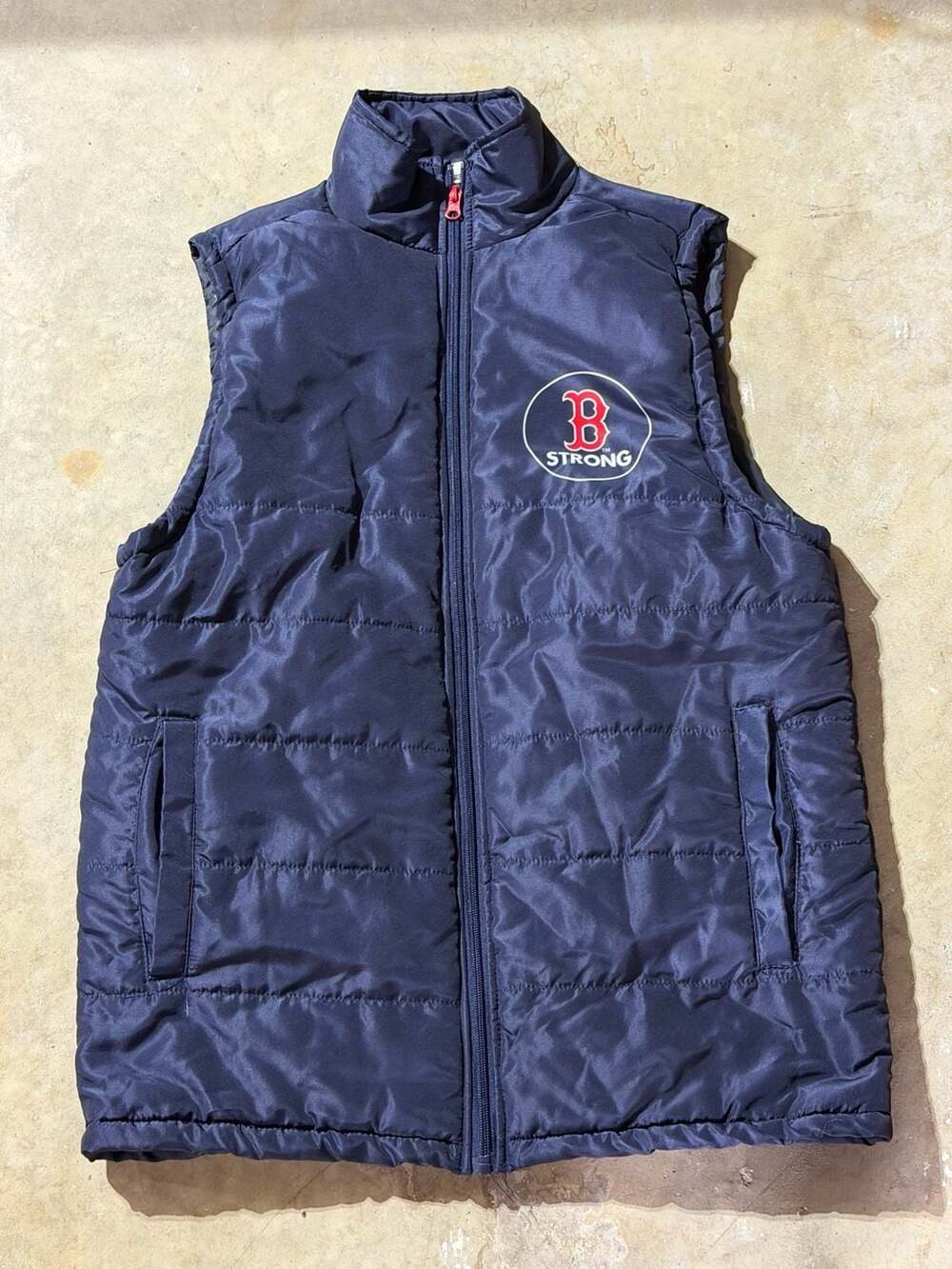 Boston Red Sox Strong Coca-Cola Puffer Vest Adult Medium